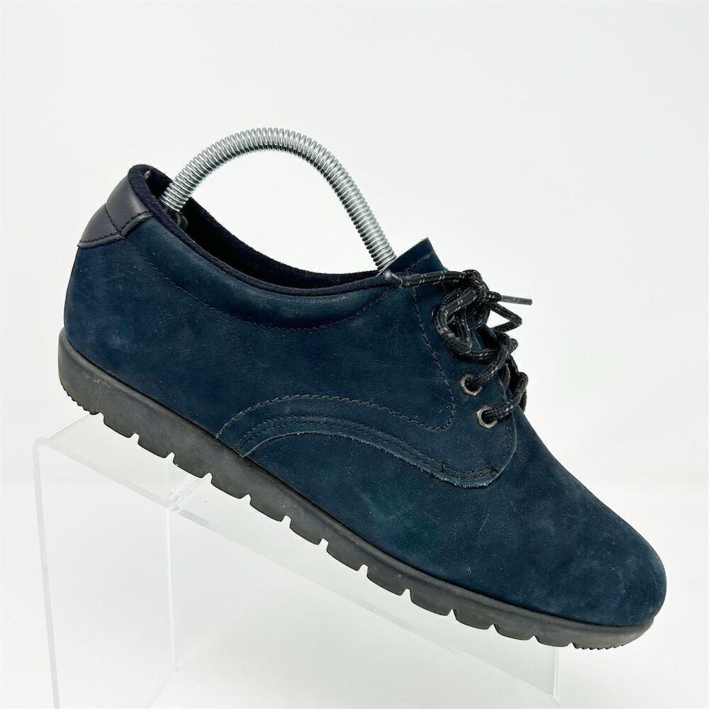 Munro Sport Navy Blue Suede Casual Lace Up Athletic Sneakers Size 9.5 Comfort